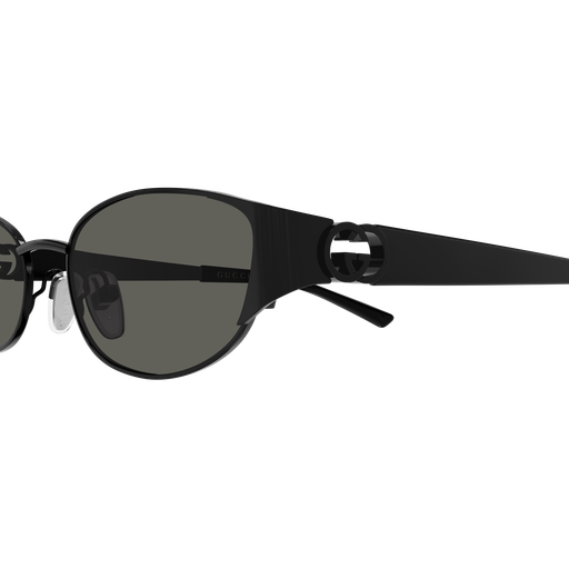 Oval Metal Sunglasses Gold - Gucci