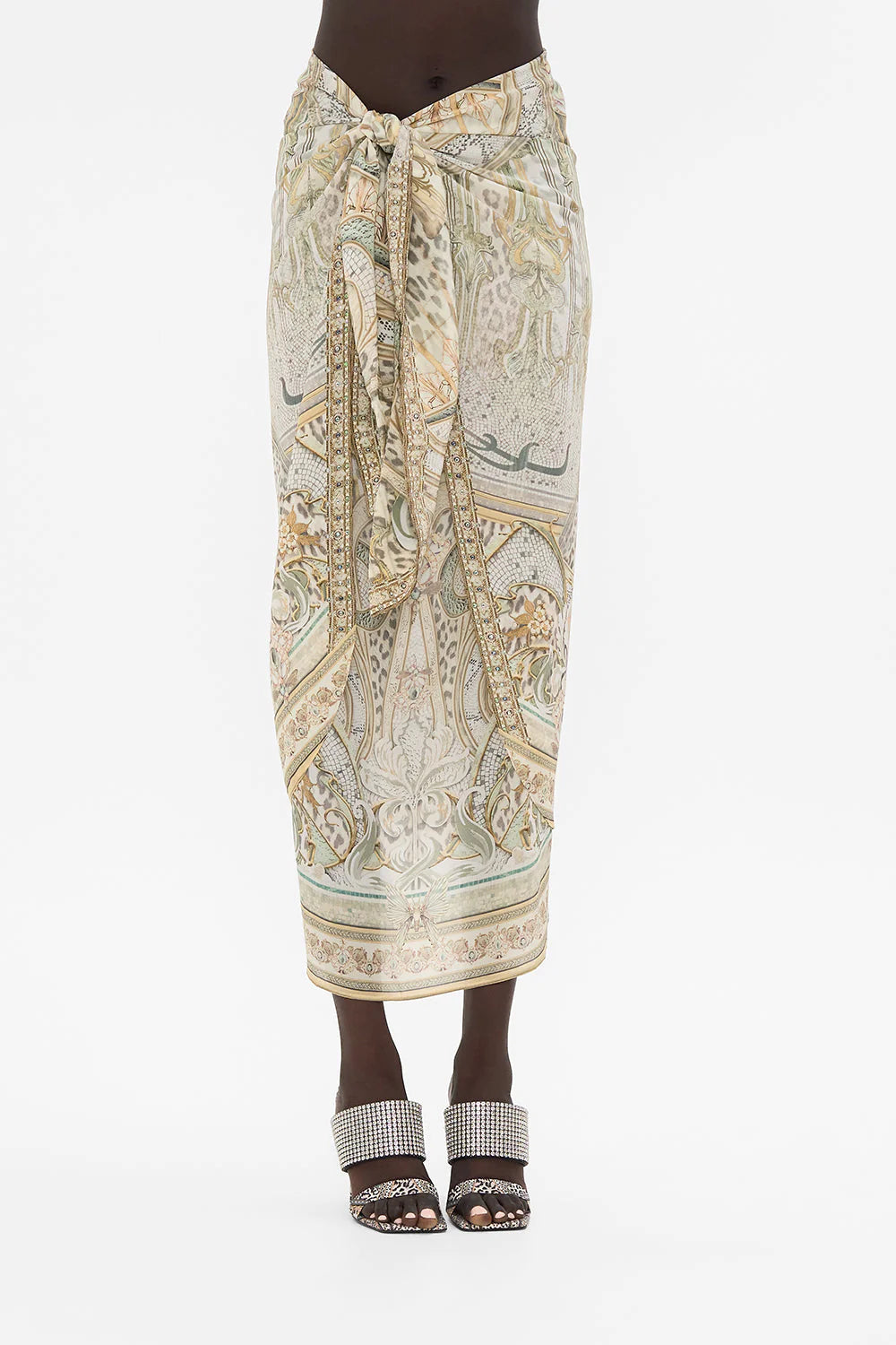 Tie Front Skirt Ivory Tower Tales - Camilla