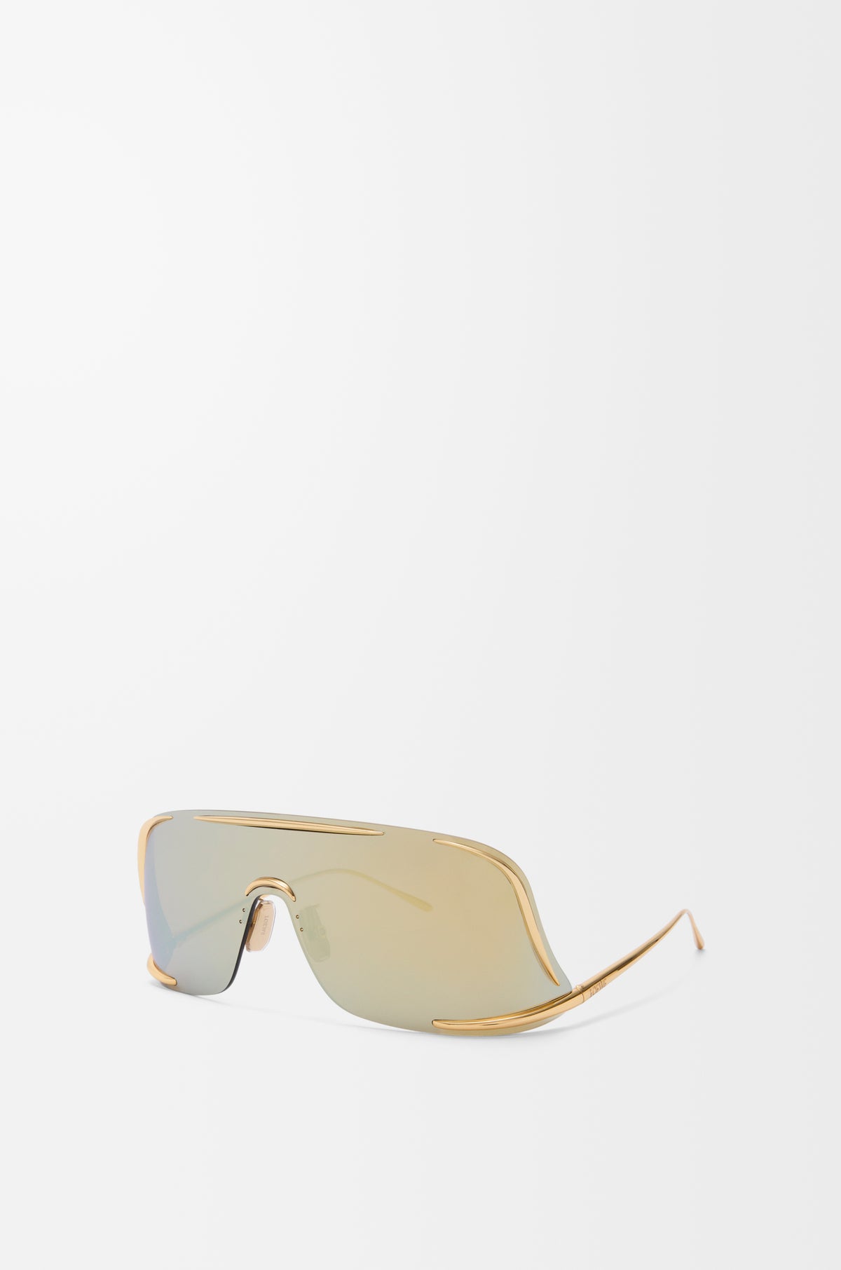 Shield Mask Sunglasses Gold - Loewe