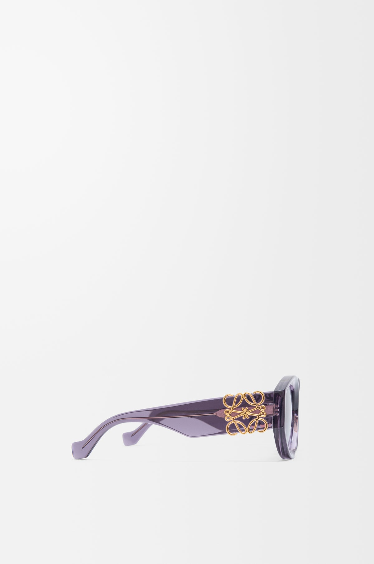 Maxi Anagram Butterfly Sunglasses Transparent Purple - Loewe