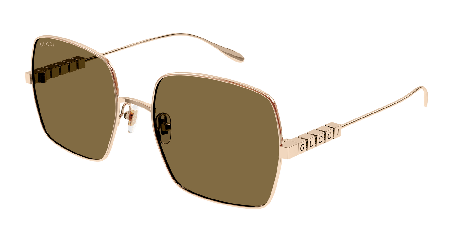 Women's Metal Sunglasses Brown - Gucci