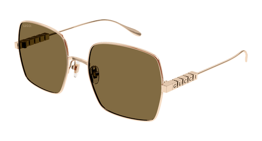 Women's Metal Sunglasses Brown - Gucci