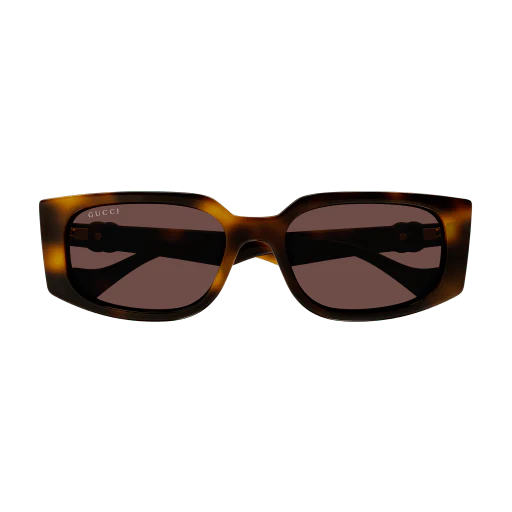 Womens Rectangular Sunglasses Havana - Gucci