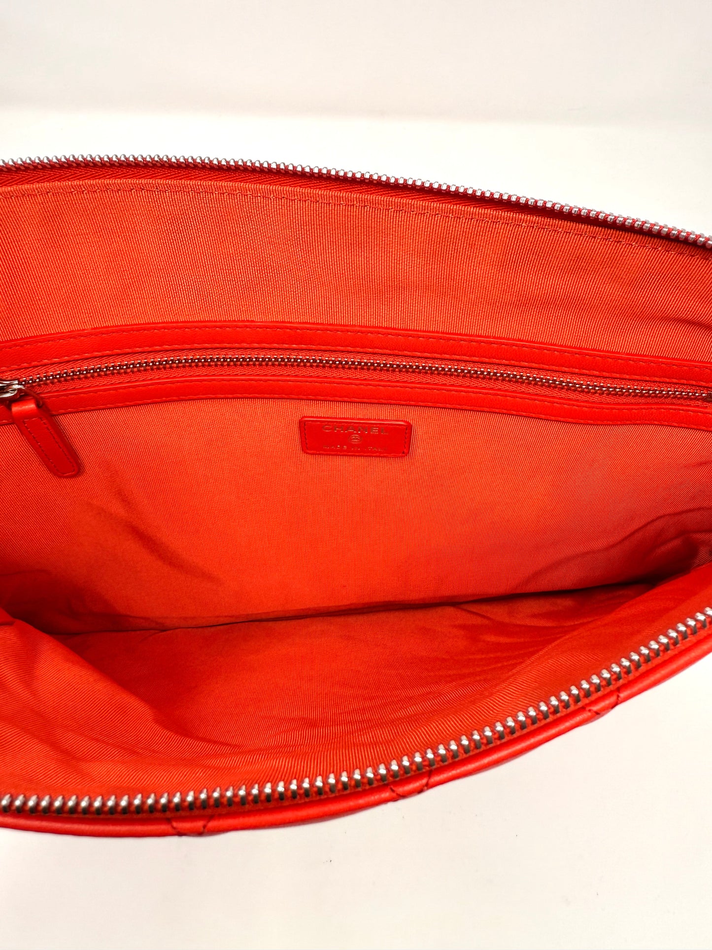 Quilted Laptop Pouch Red - Chanel