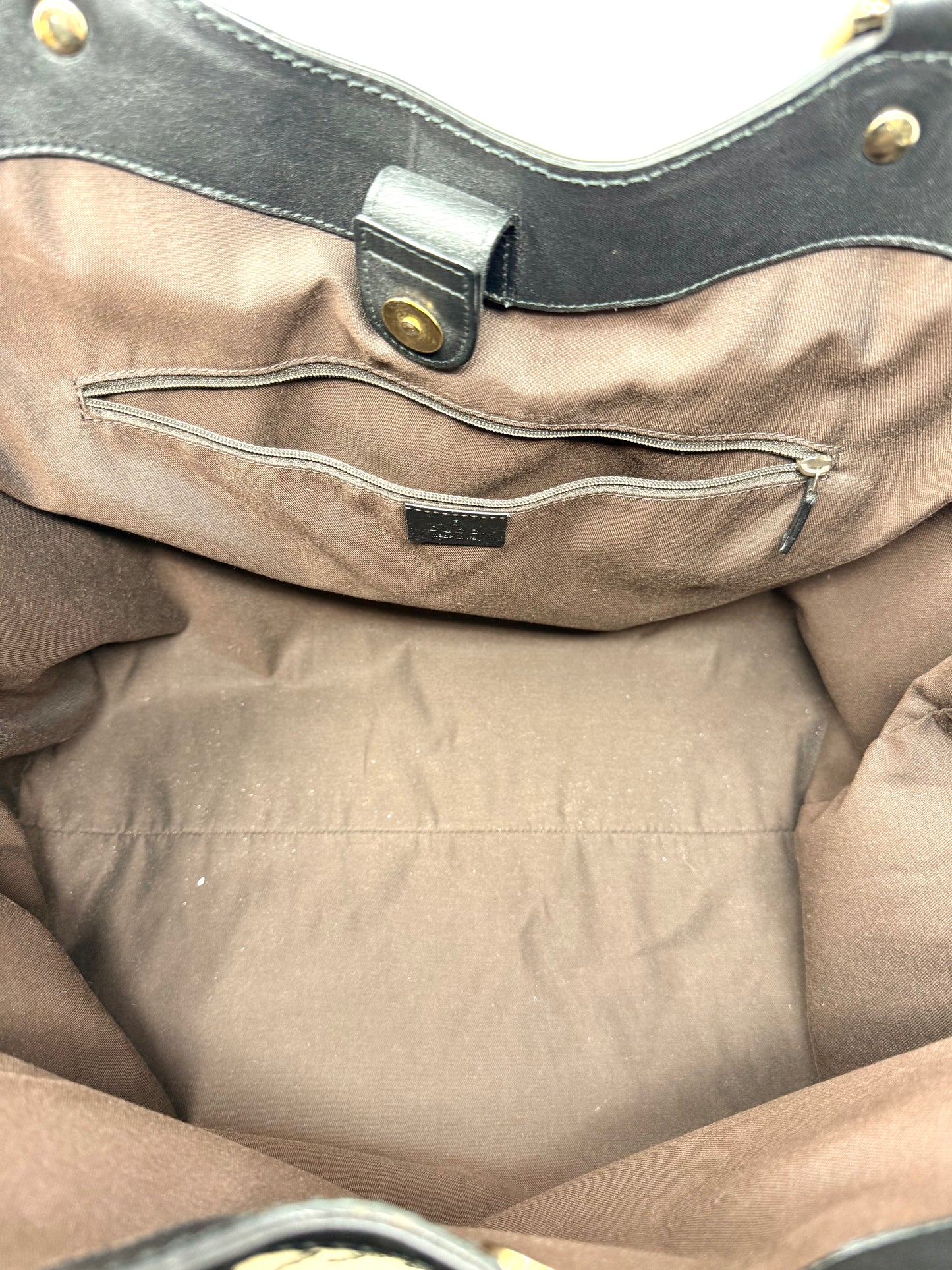 GG Sukey Large Canvas Tote Brown - Gucci