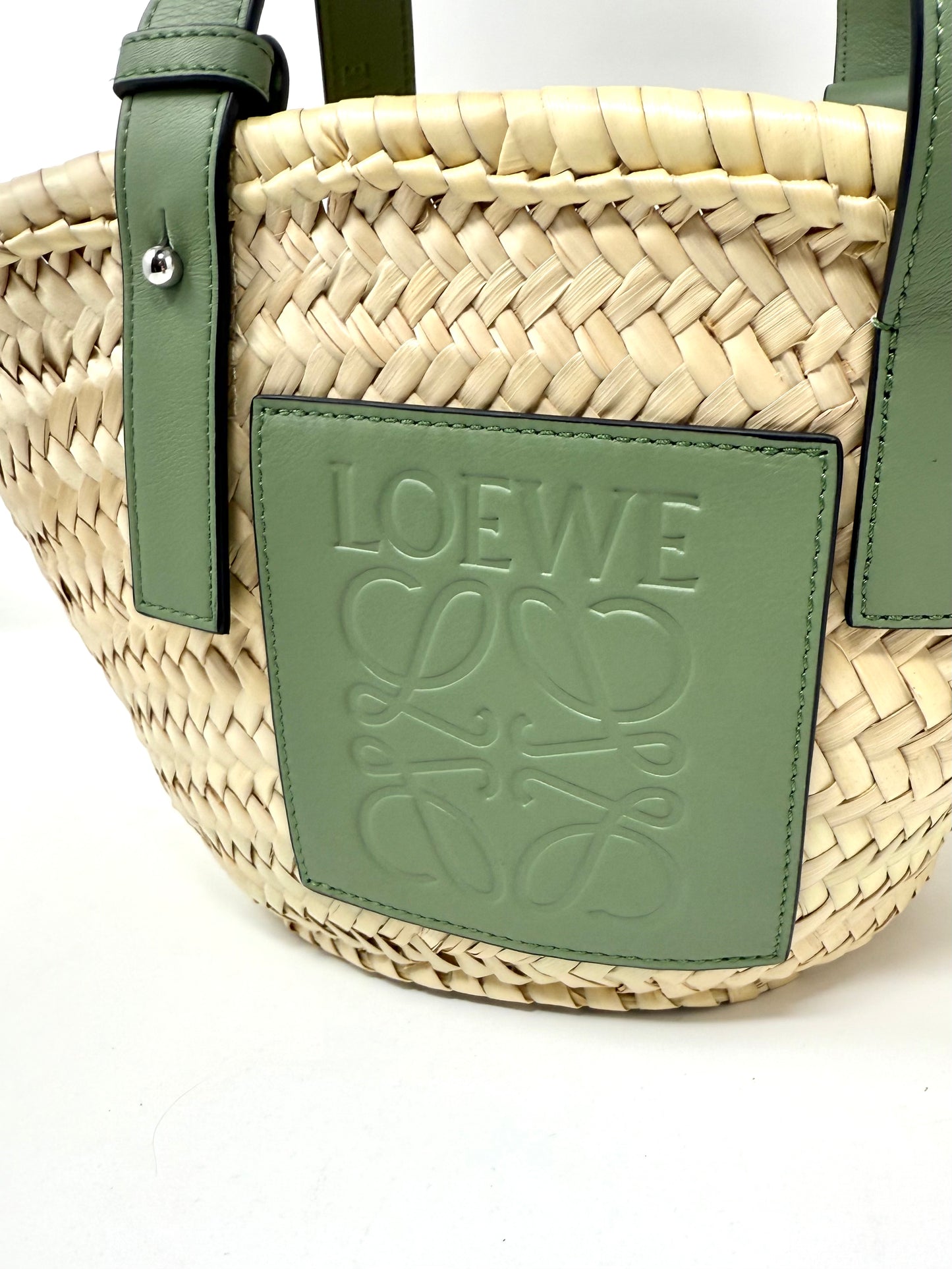 Ibiza Small Basket Bag Natural Palm Leaf - Loewe
