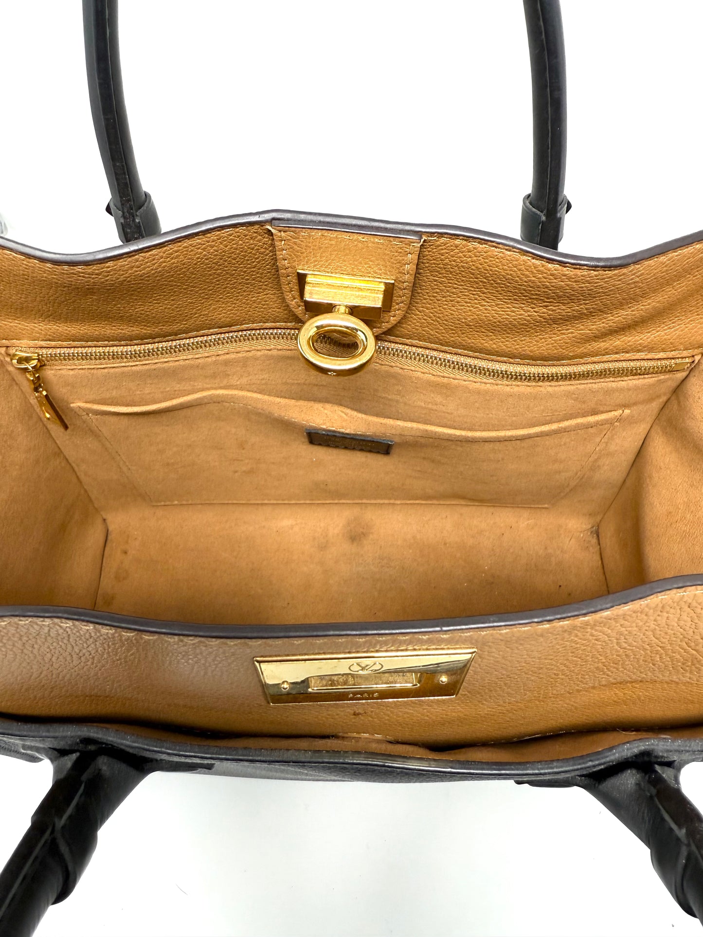 On My Side MM Handbag Black/Tan - Louis Vuitton