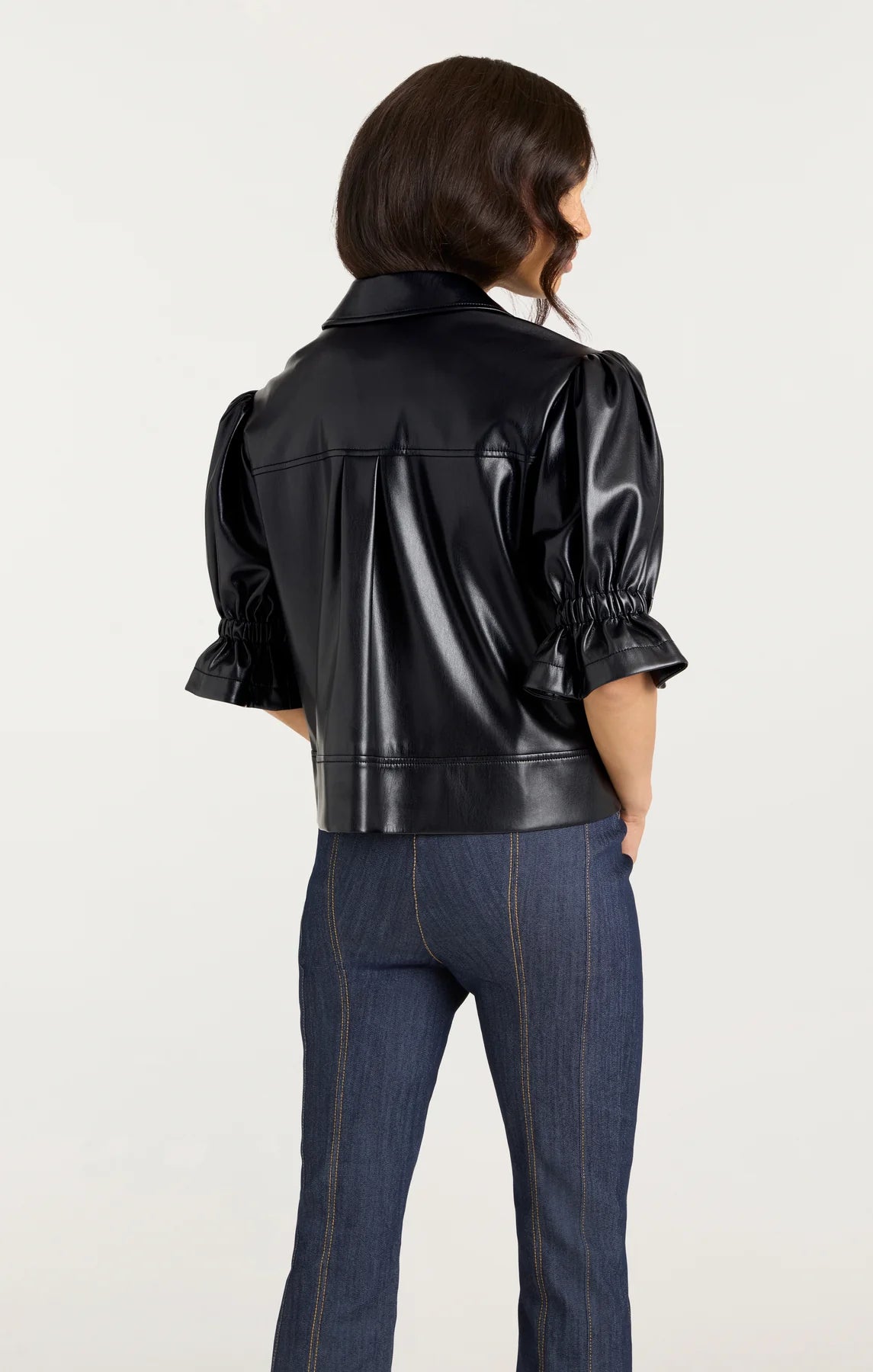 Lite Vegan Leather Holly Jacket Black - Cinq à Sept