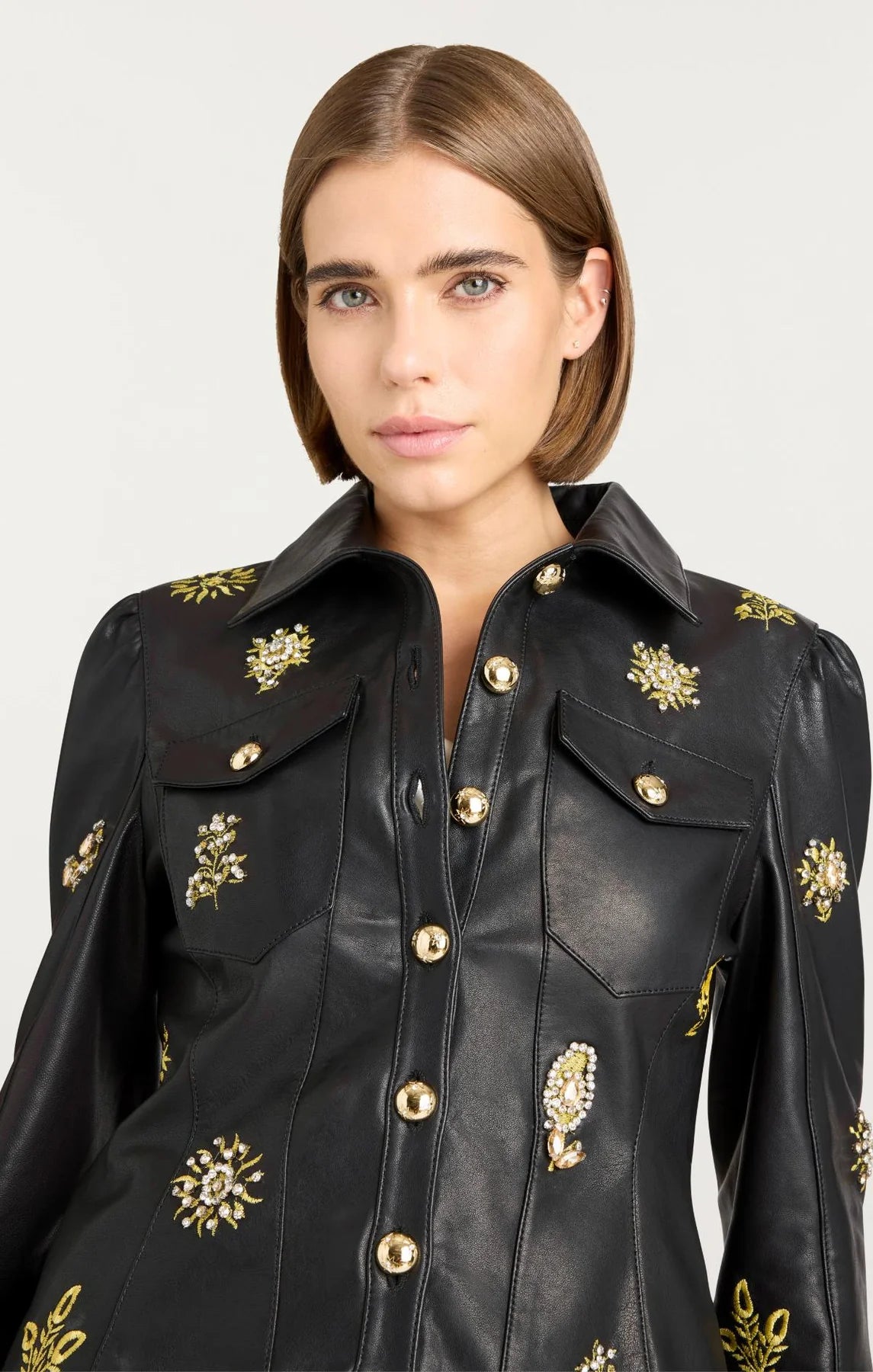 Leila Leather Sarita Jacket Black - Cinq à Sept