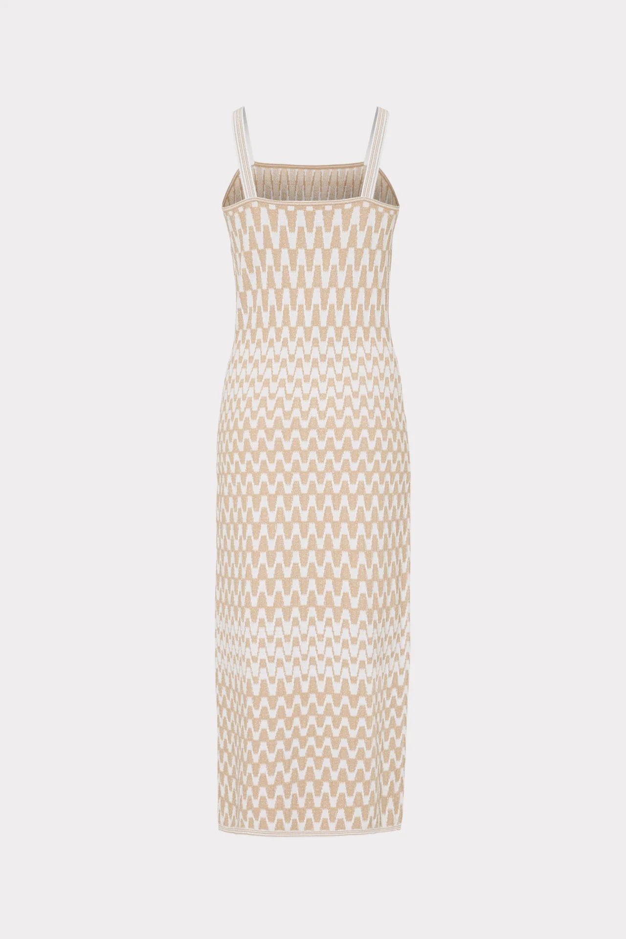 Gradient Zig Zag Midi Dress Natural Multi - Milly