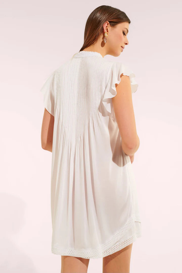 Mini Dress Sasha Optic White - Poupette St Barth