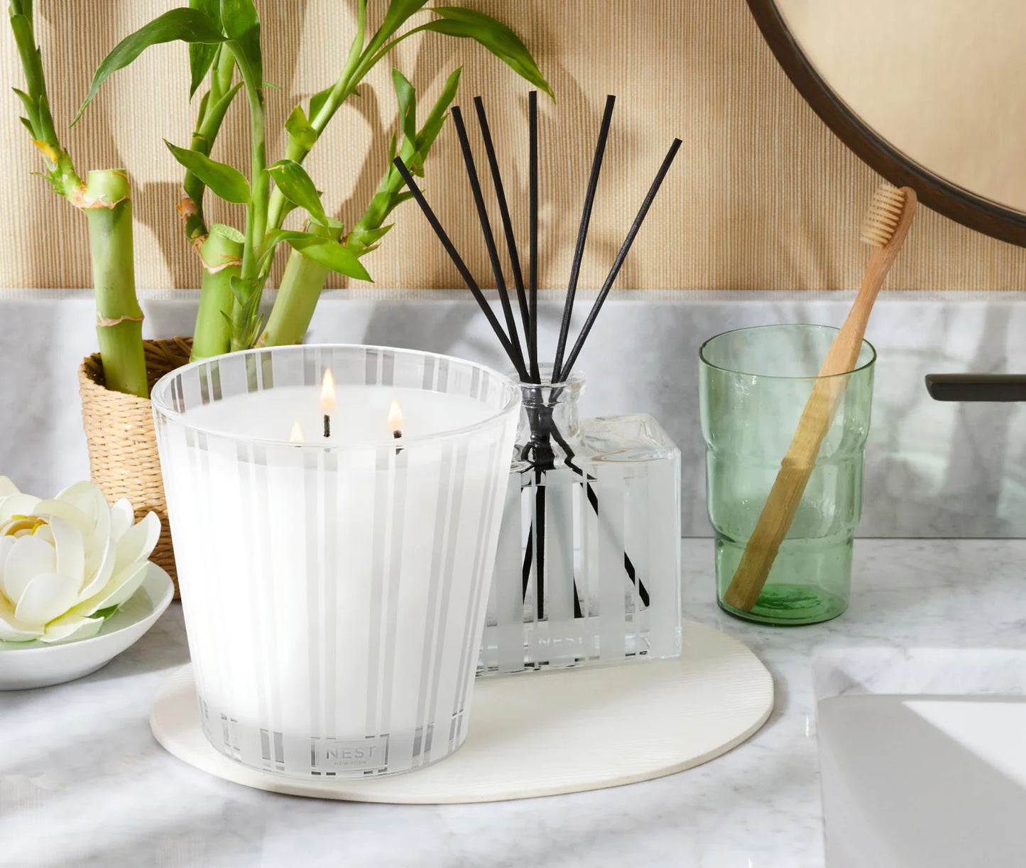 Bamboo 3-Wick Candle - NEST