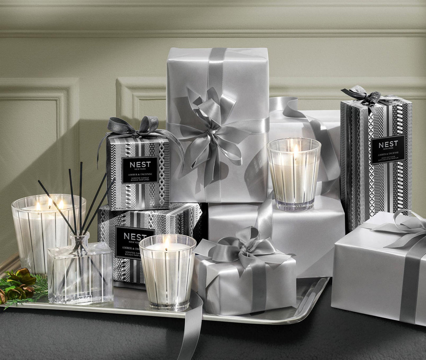 Votive Candle Amber & Incense - Nest