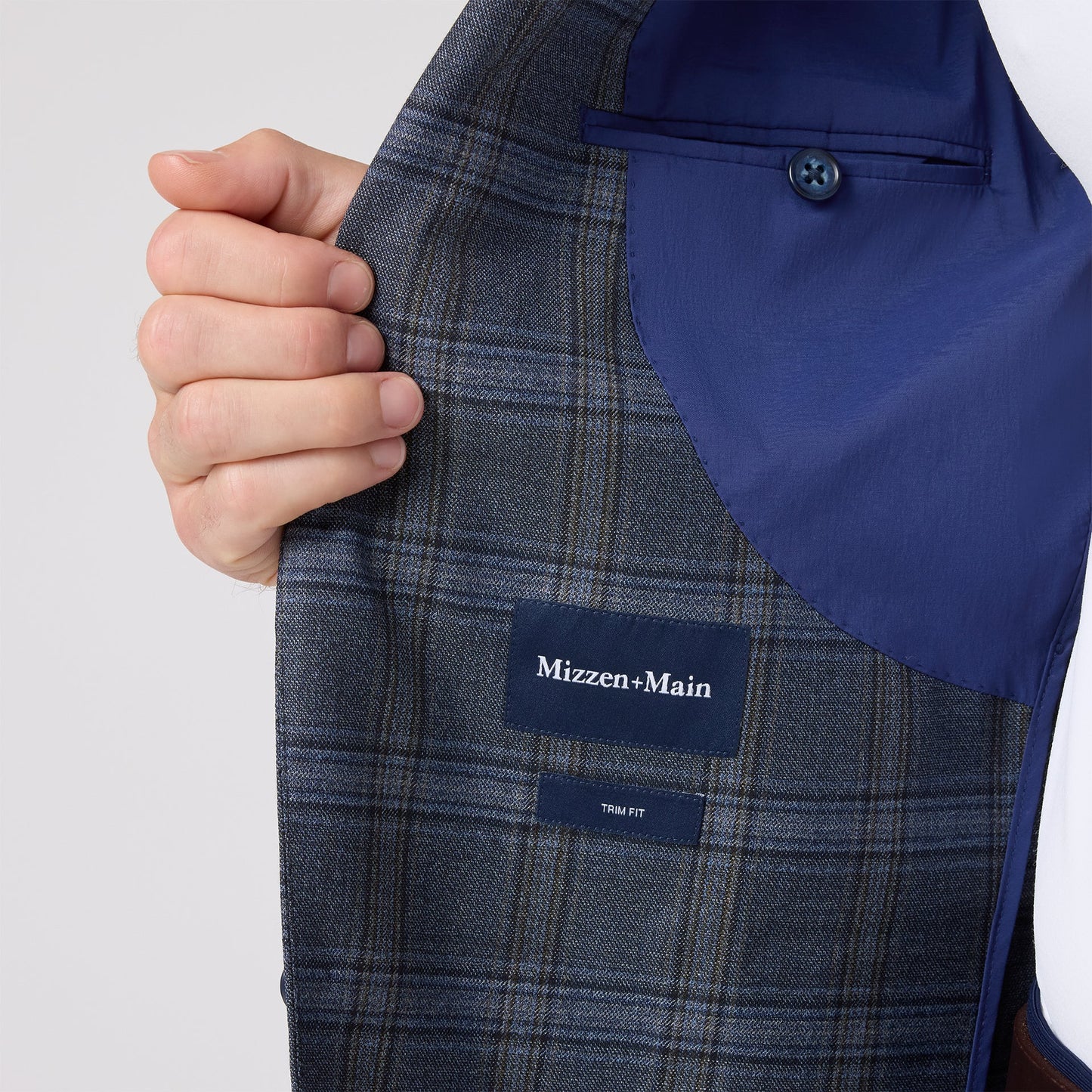 Lavelle Blazer Navy Multi Windowpane - Mizzen + Main