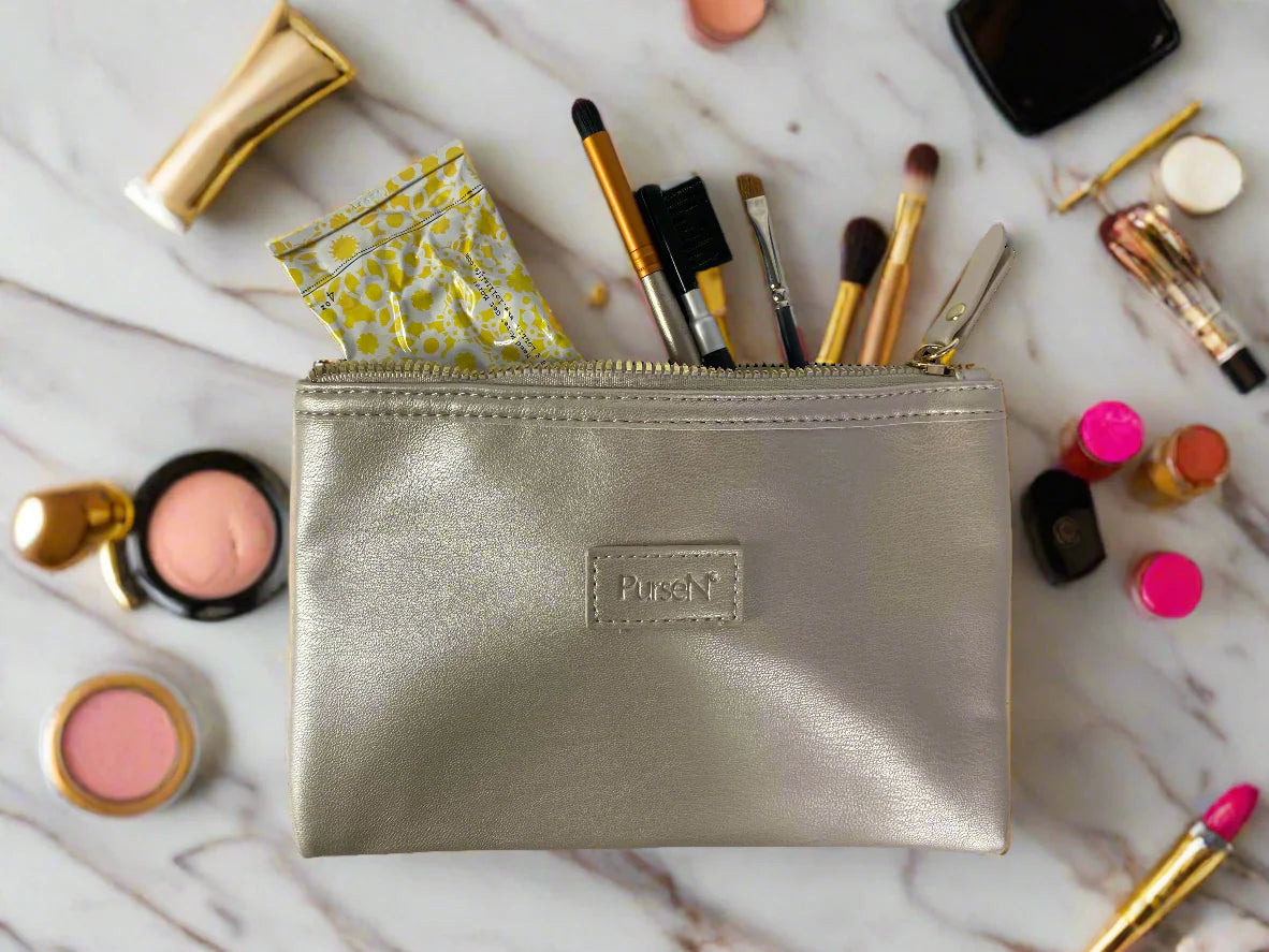 Classic Toiletry Case Pearl Quilted - PurseN