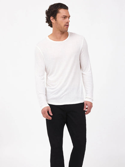 Long Sleeve Tee Ribbed Taupe - Monfrere