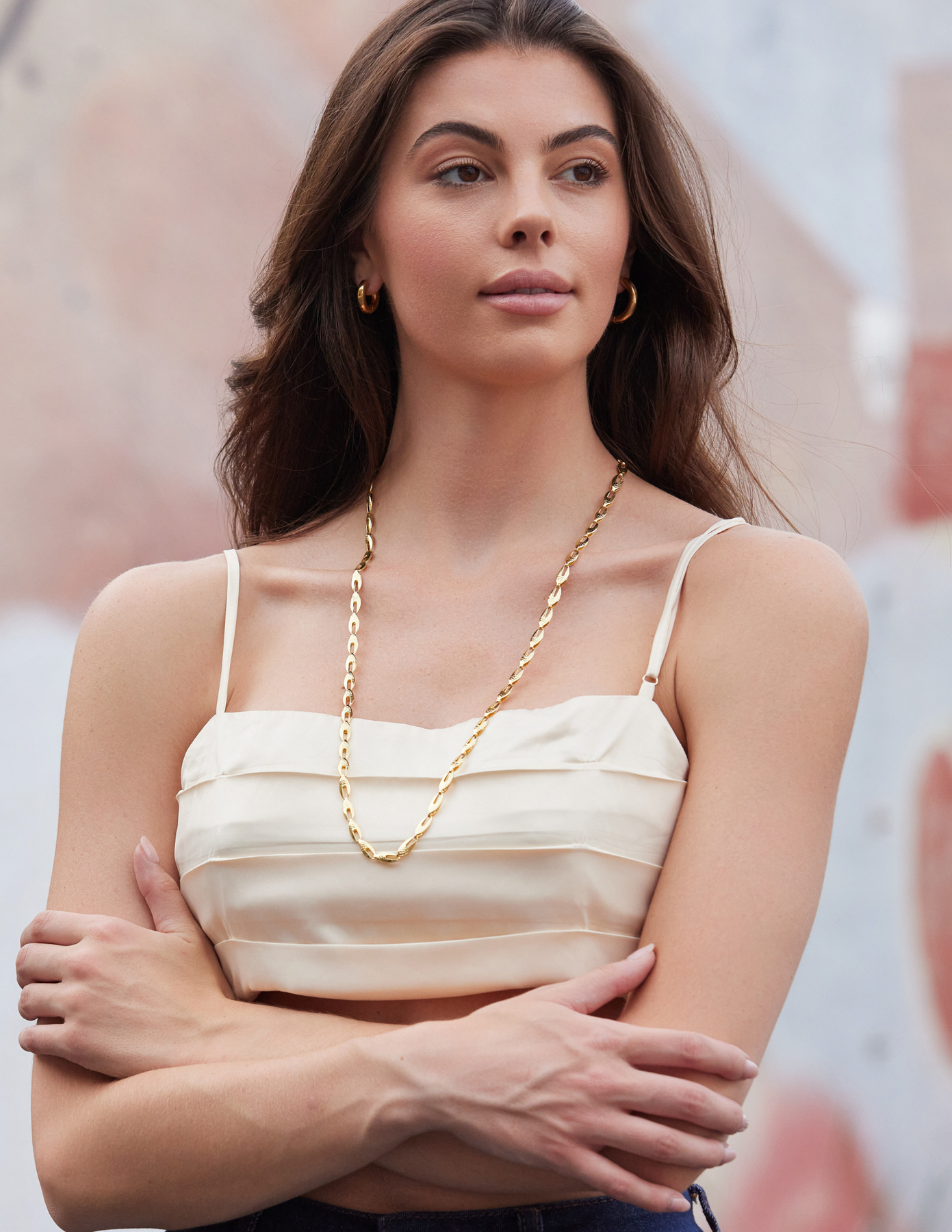 Long Serpent Chain Necklace - Adriana Pappas Designs