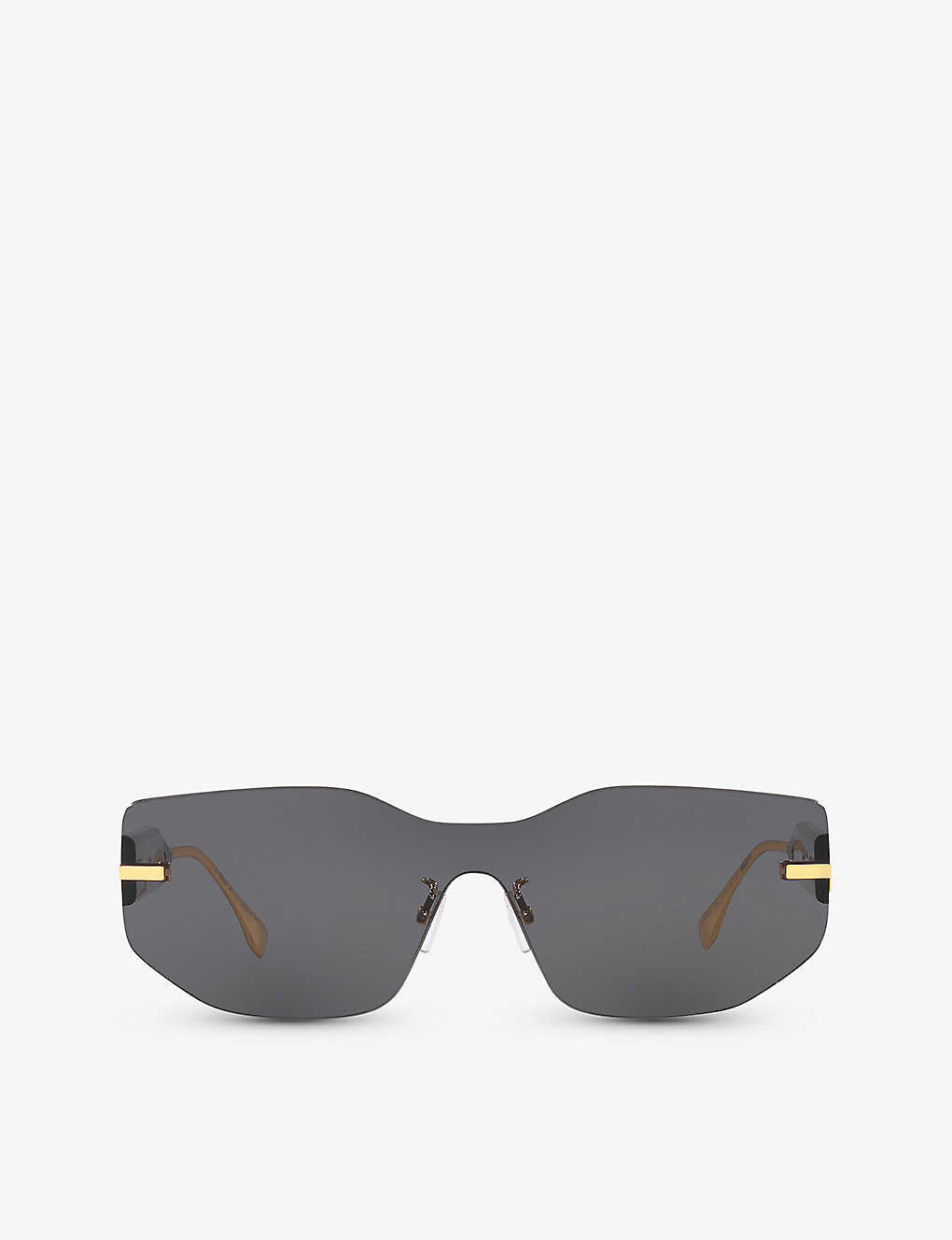 Fendigraphy Shield Suglasses Black - FENDI