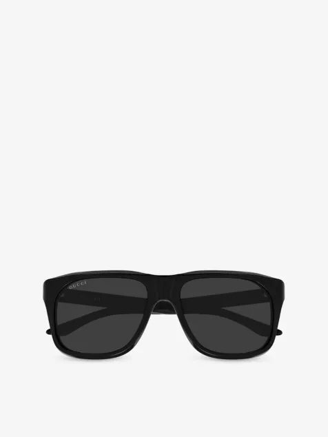Mens Square Sunglasses Black - Gucci