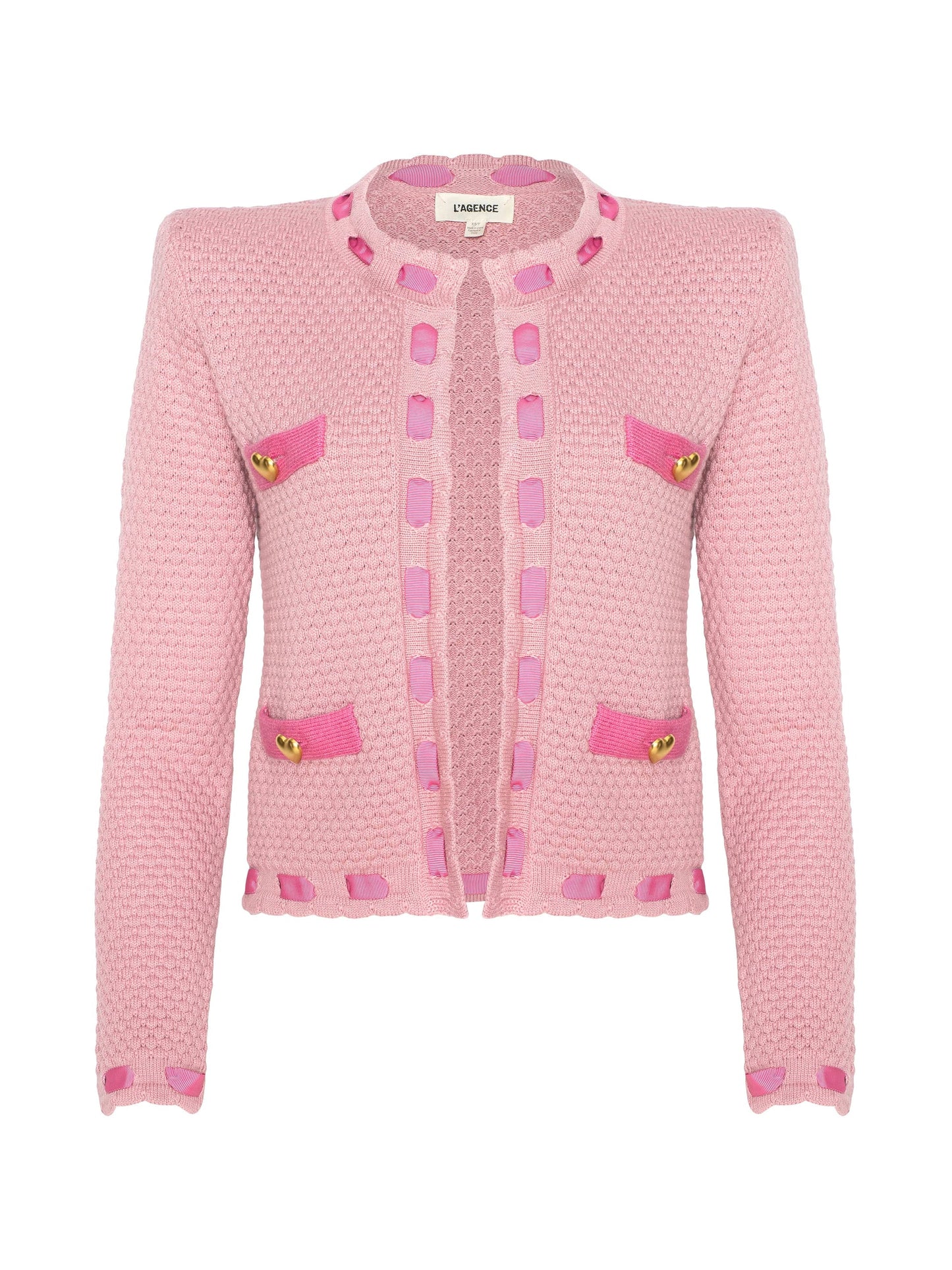 Astor Cardigan Dusty Pink/Pink - L'AGENCE