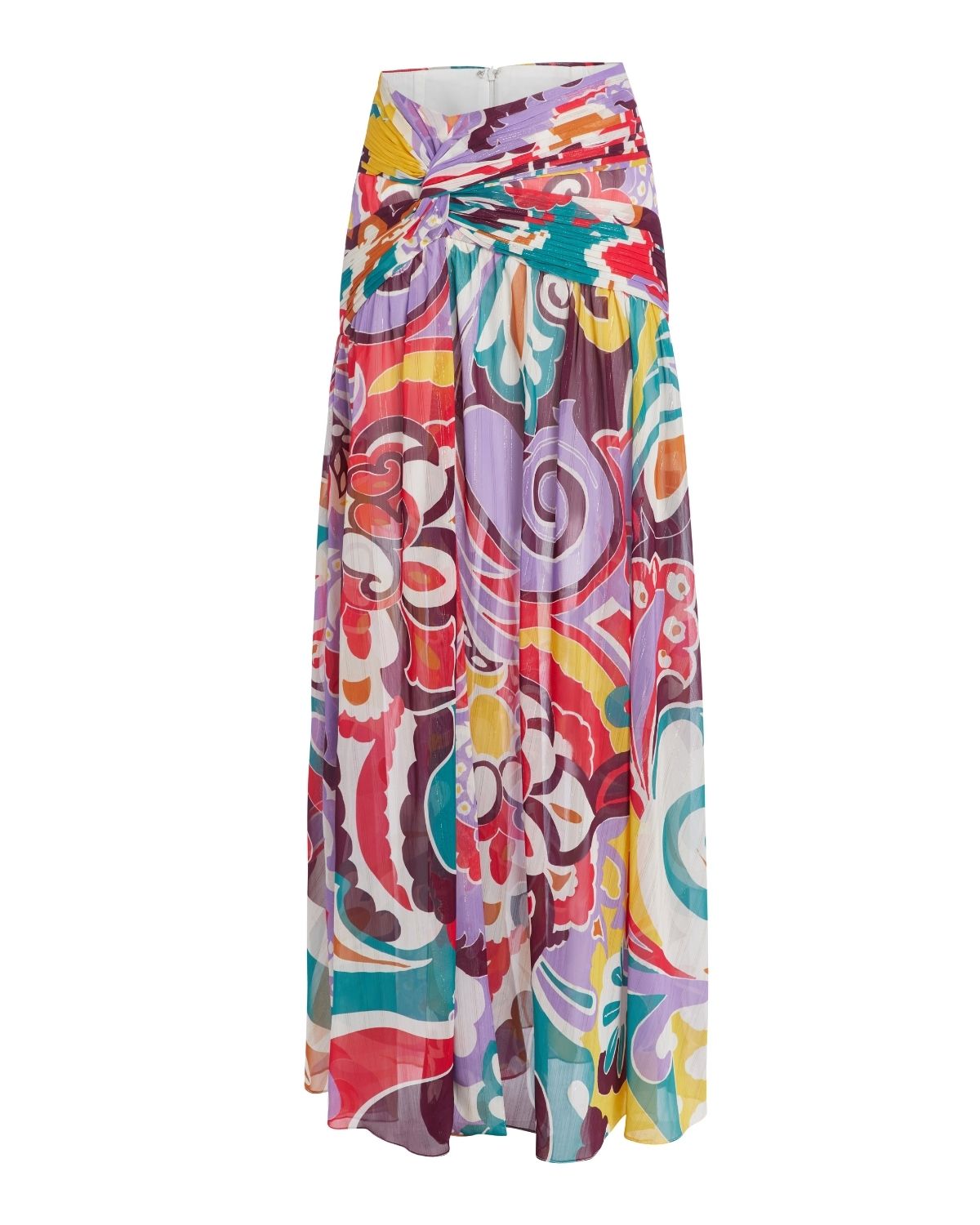 PatBO - Daydreamer High Slit Maxi Skirt Multi
