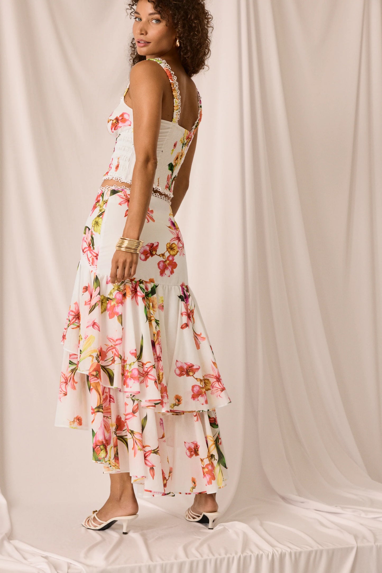 Grove Long Skirt White Bliss - Charo Ruiz
