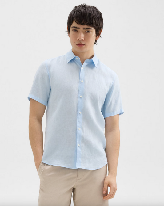 Irving Shirt In Relaxed Skylight - Theory Men's