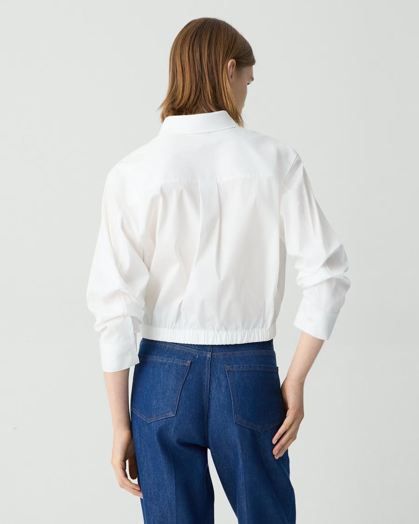 Cropped Shirt Good Cotton White - Theory Women