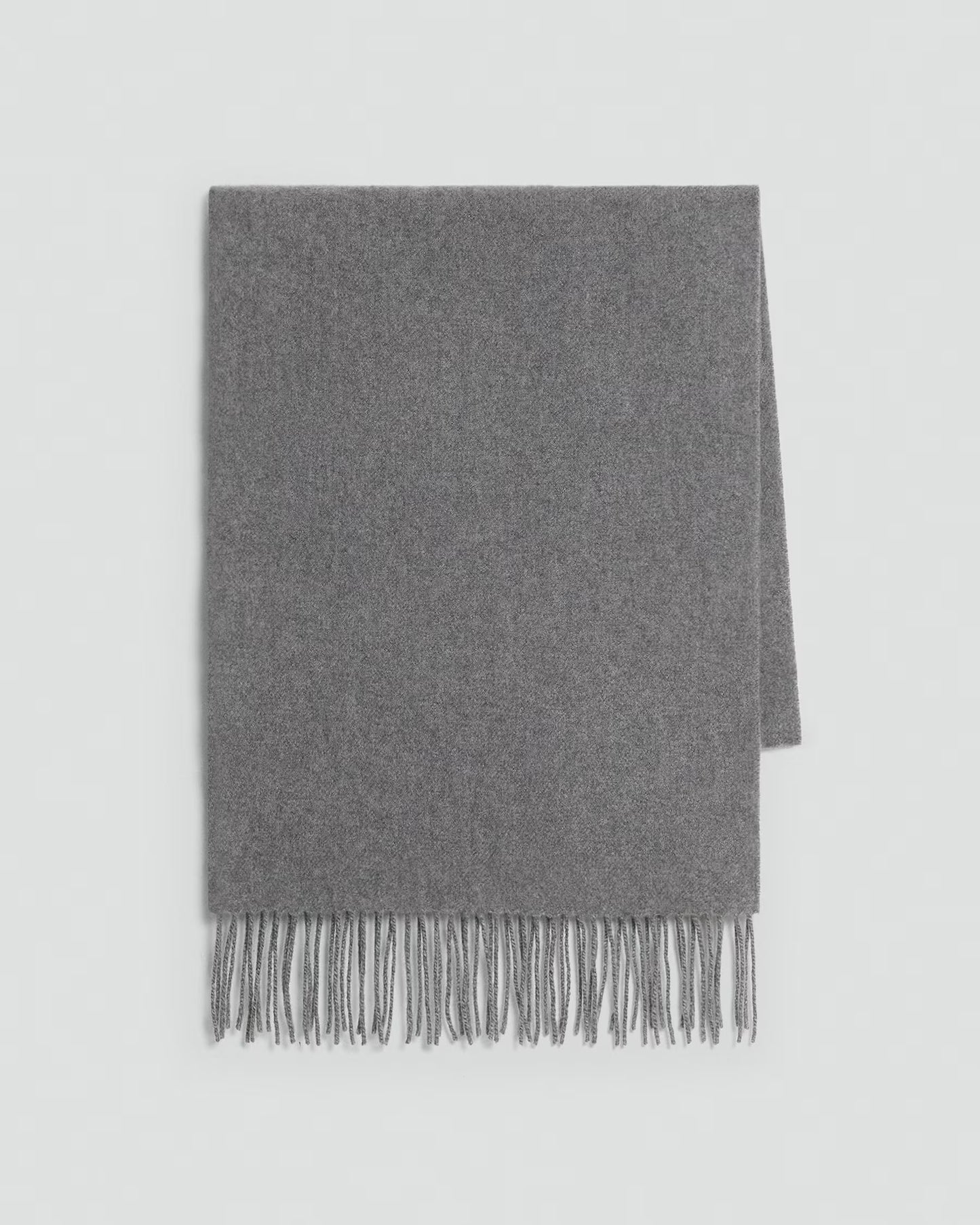 Plush Cashmere Scarf Grey Melange - Theory Men