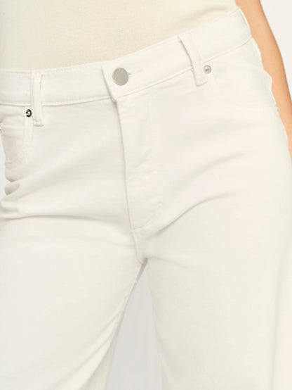 Thea Boyfriend Relaxed Tapered Jeans White Cuffed - DL1961