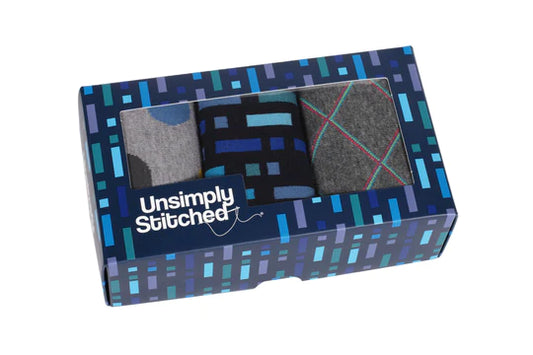 Falling Blocks 3 Pack Gift Box Multi - Unsimply Stitched