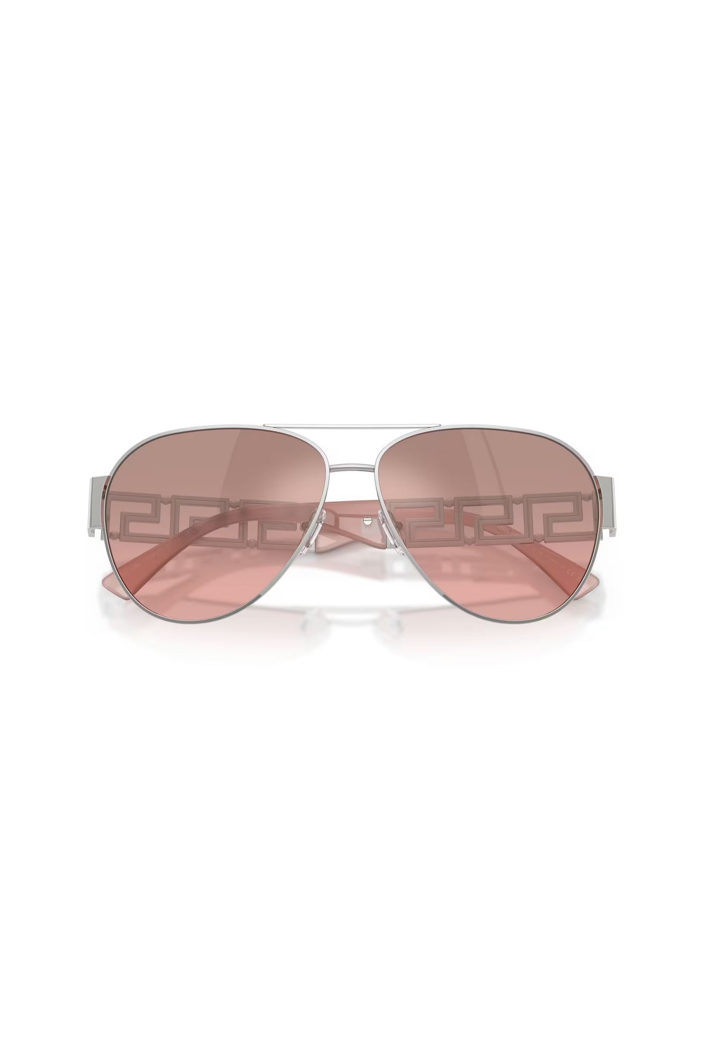 Greca Pilot Sunglasses Silver/Pink - Versace