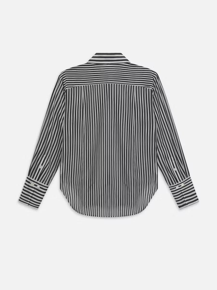 The Oversized Pocket Shirt Navy Multi - Frame