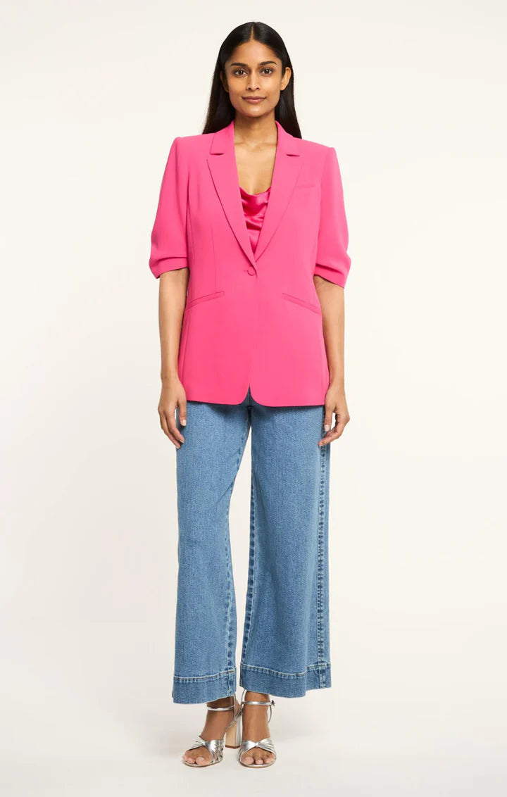 Short Sleeve Khloe Blazer Beetroot Purple - Cinq à Sept