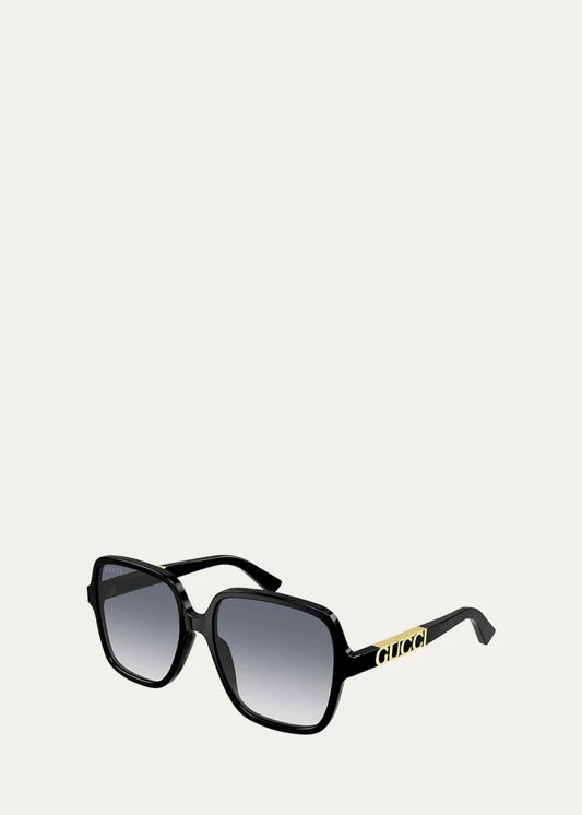 Women's Acetate Black Sunglasses - Gucci