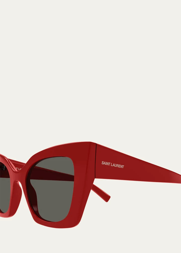 Cat-Eye Sunglasses Red - Saint Laurent