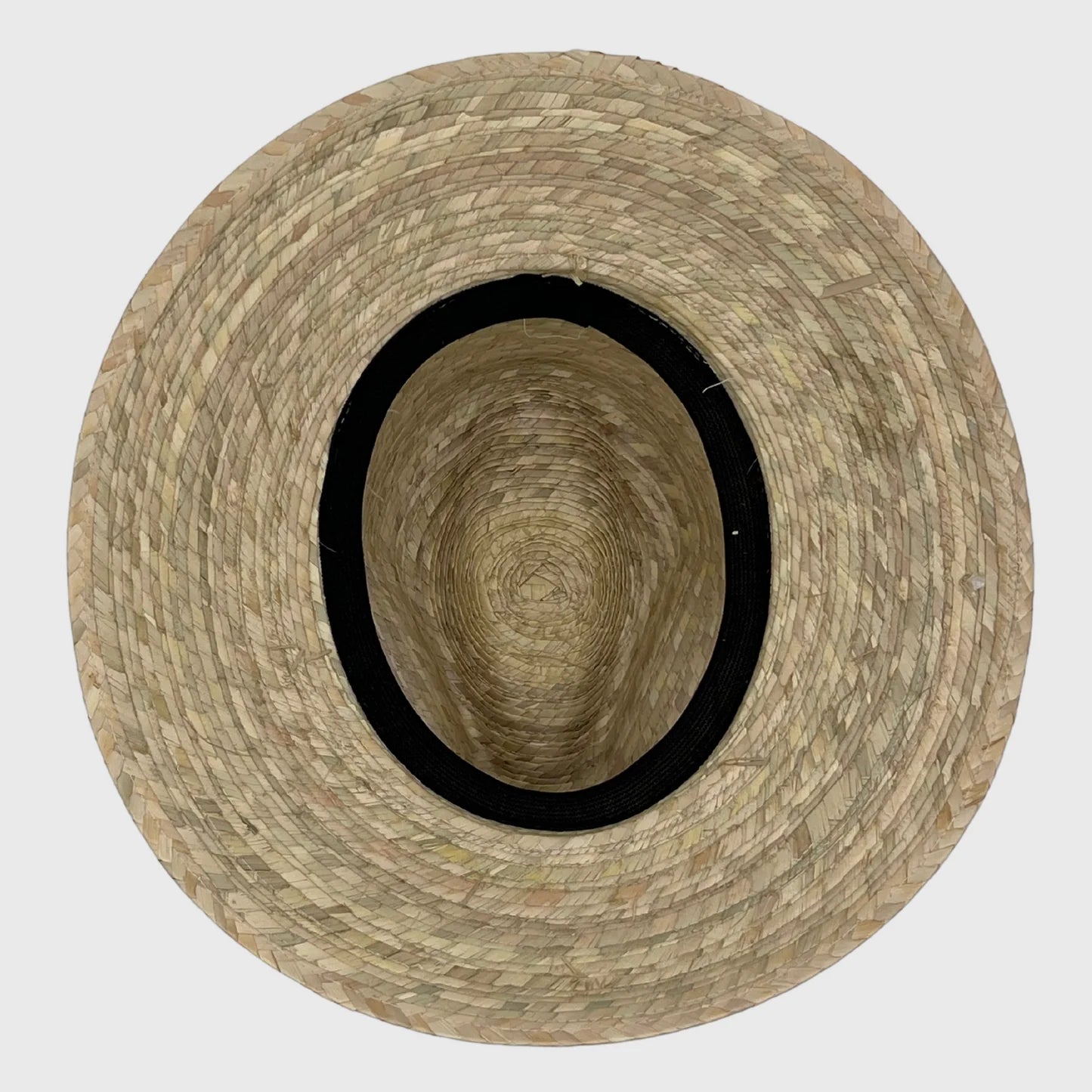 Indiana Palm Hat Half Moon Band Natural - Chisme Lifestyle