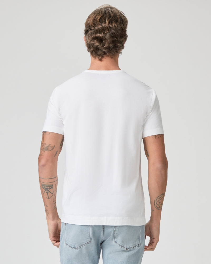 Harwood Short Sleeve Henley Fresh White - Paige