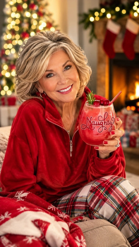 Naughty Stemless Wine Glass - The Queens Jewels