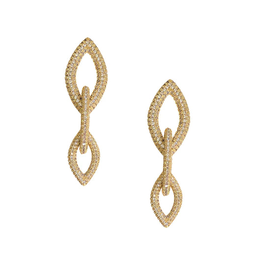 Adriana Pappas Designs - Pave Links Earrings