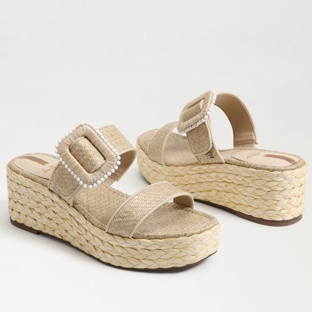 Sam Edelman - Chase Espadrille Wedge Sandal Eggshell