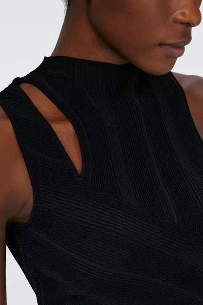 Atremesia Knit Top Black - Diane Von Furstenberg