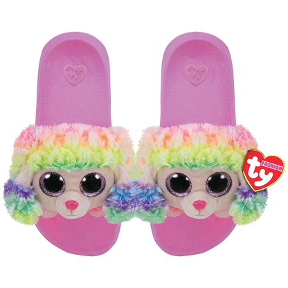 "Rainbow" Poodle Stuffed Animal Slides - TY
