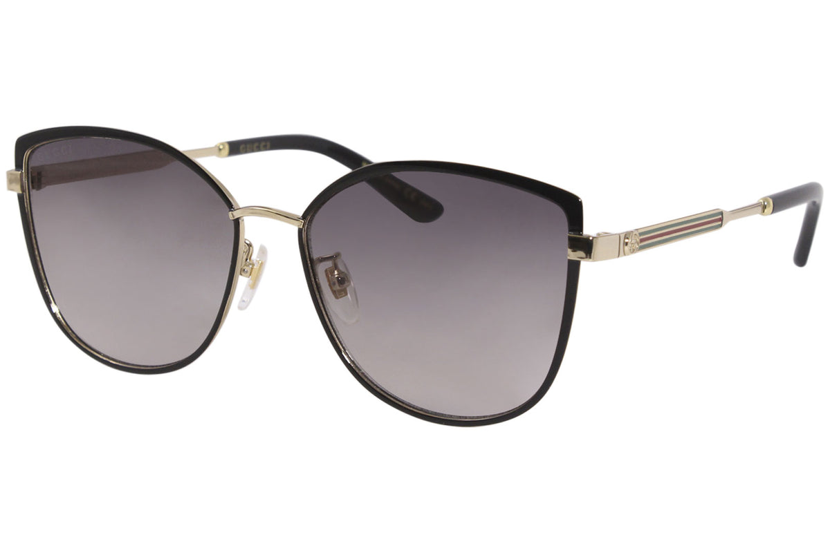 Women's Cat Eye Frame Sunglasses Black/Gold - Gucci