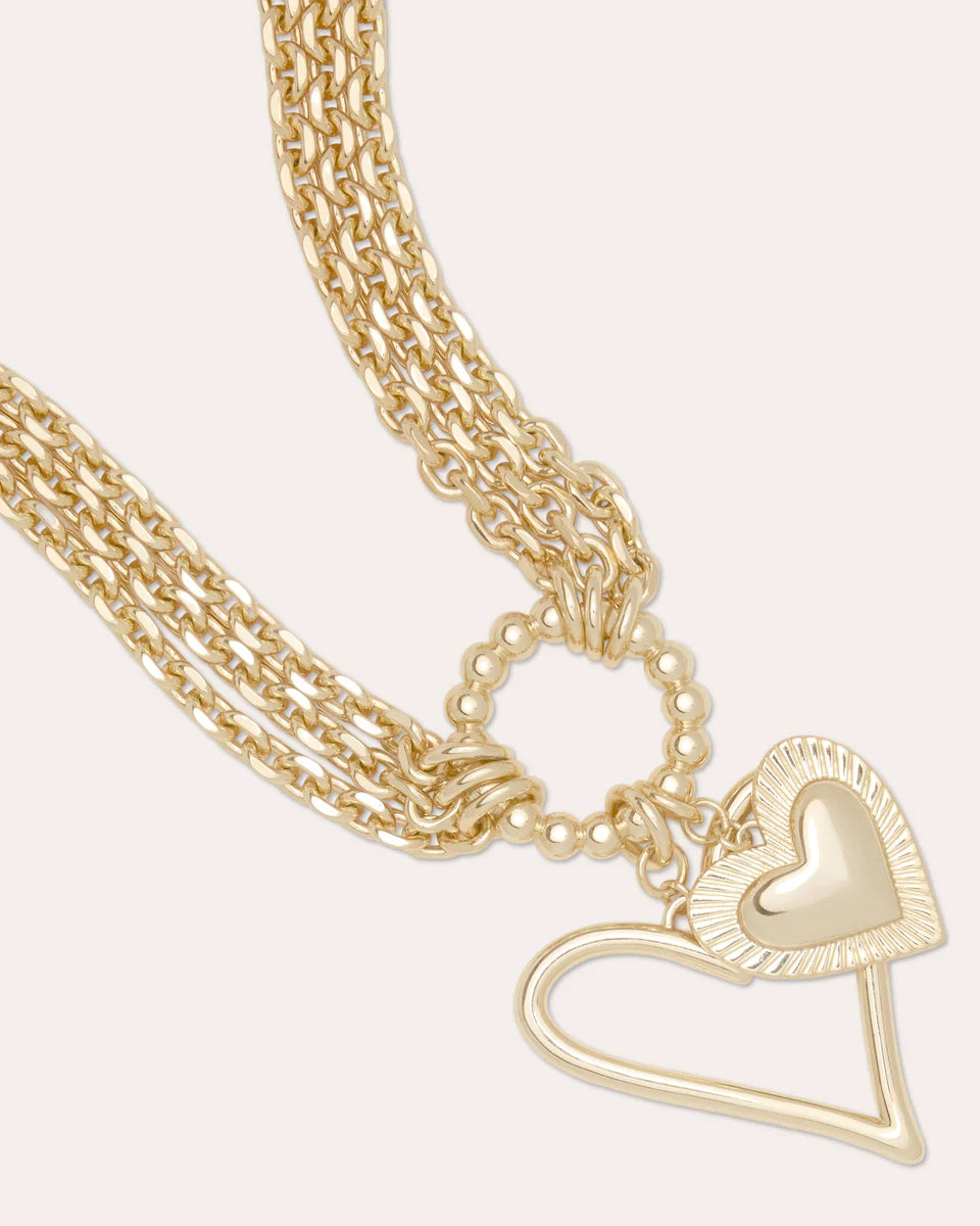 Love Charm Necklace Gold - Ramy Brook