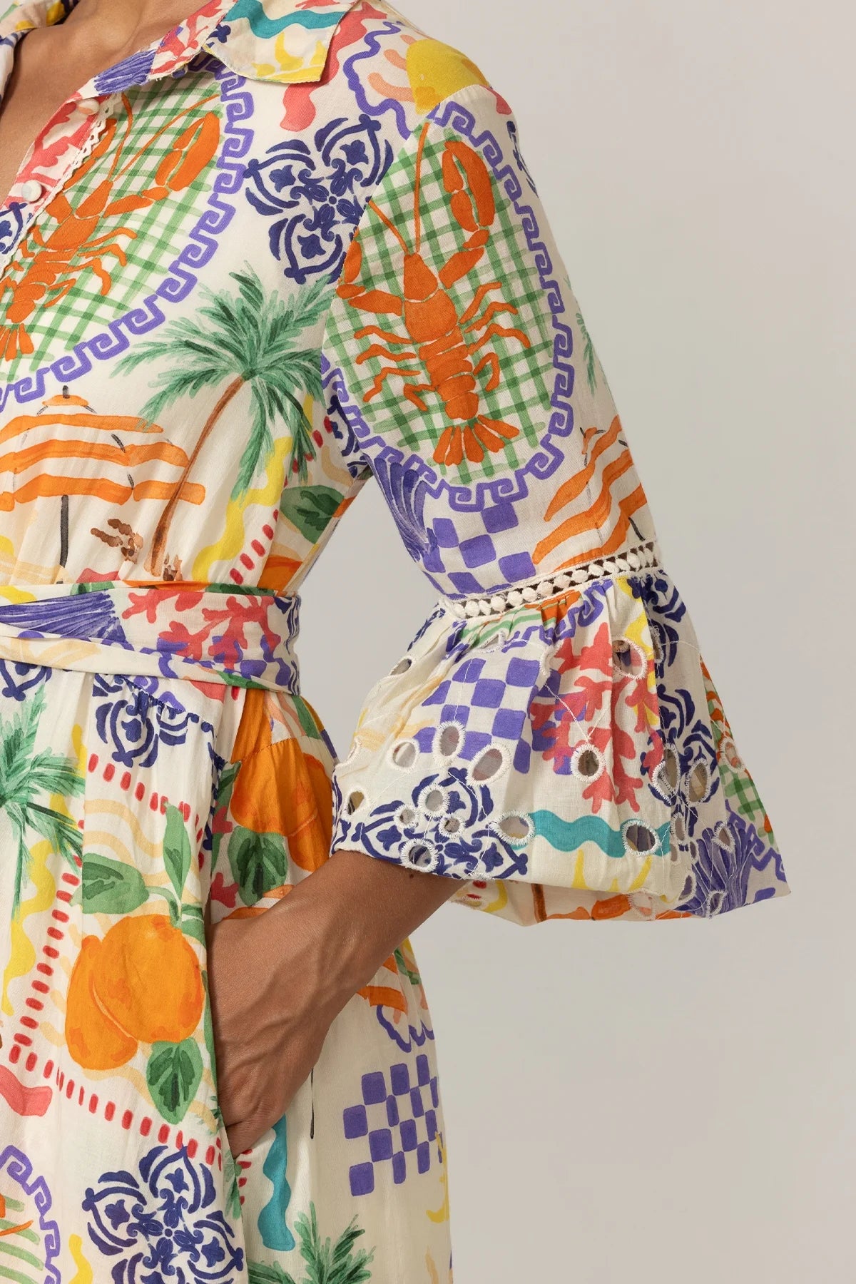 Lotus Long Dress Multicolor - Miss June