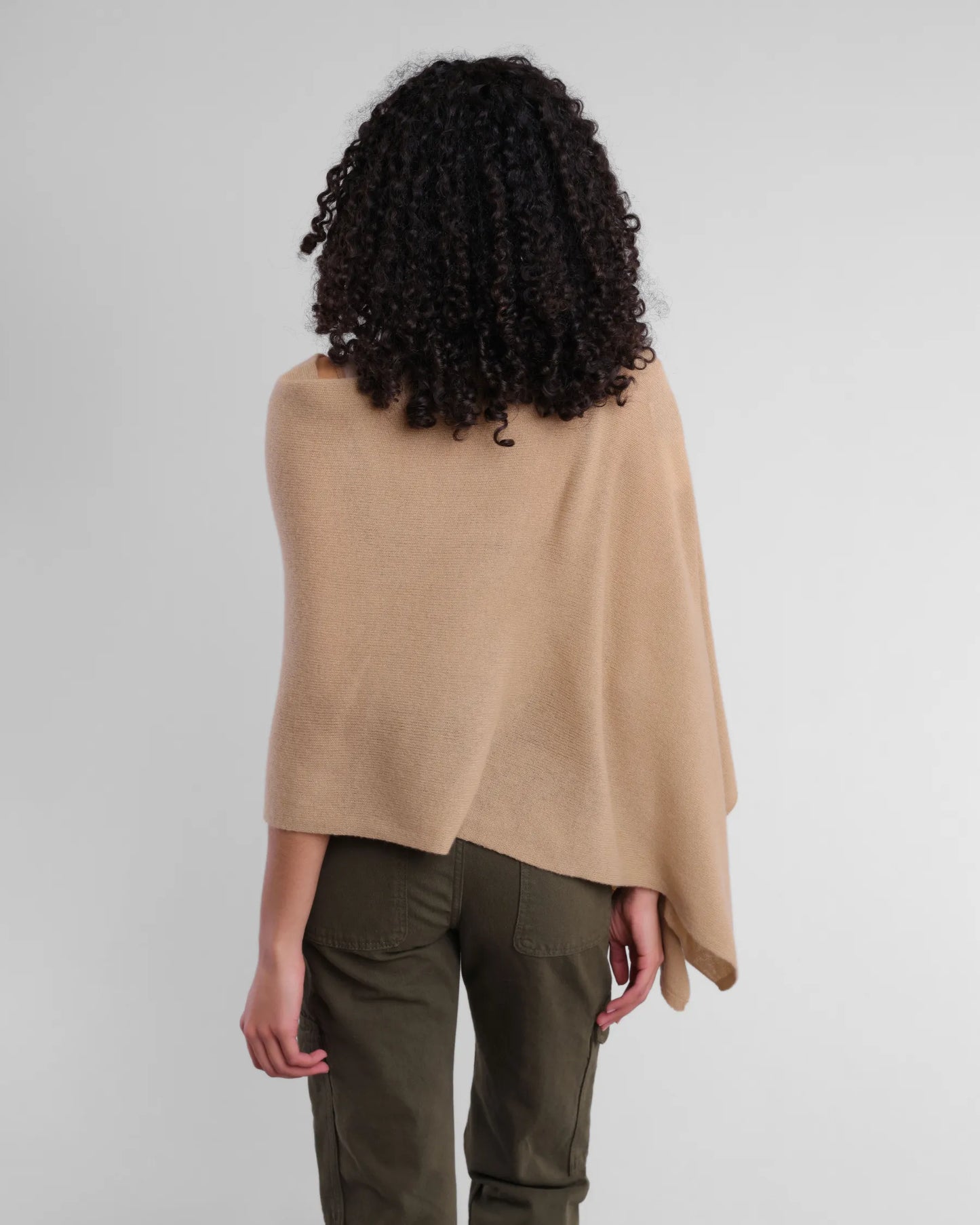 Cashmere Poncho Baby Camel - Jackie Z Style Co.