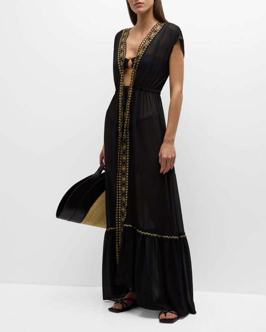 Kairi Coverup Maxi Dress Black - Ramy Brook