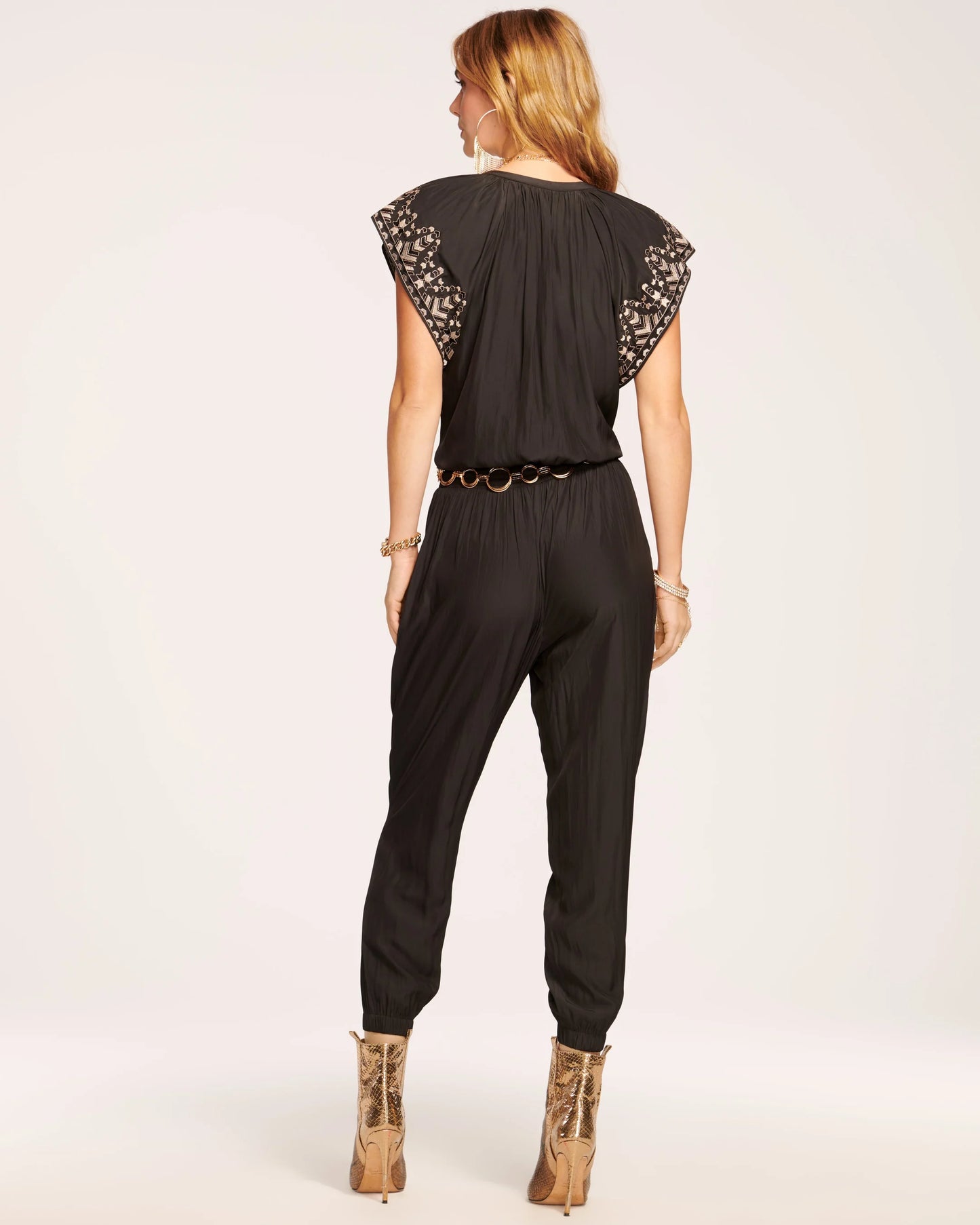 Ramy Brook - Ansley Flutter Sleeve Jumpsuit Black