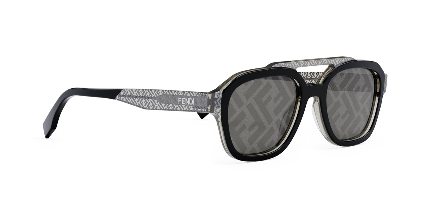 Fendi Bilayer Sunglasses Grey/Smoke Mirror - Fendi